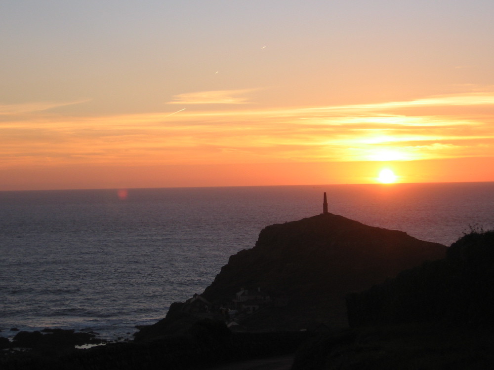 Cornish sunset Sunset over Cape Cornwall, Sept 06 jackiesjottings