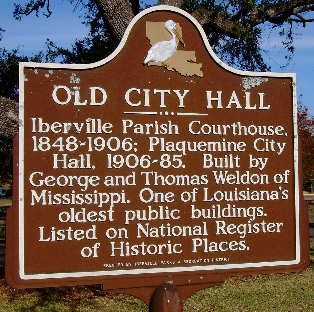 Old City Hall Marker (Plaquemine, Louisiana) Located in fr… Flickr