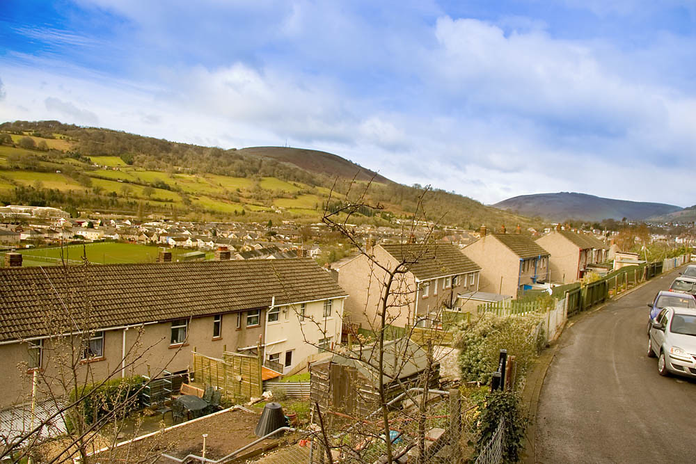 General view of Risca View On Black View from in front of … Flickr