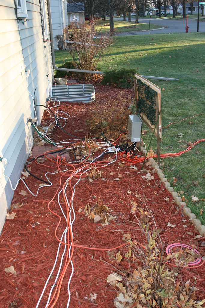 Christmas lights cords everywhere davef3138 Flickr