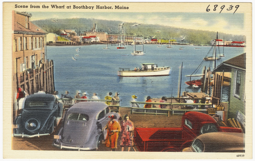 Scene from the Wharf at Boothbay Harbor, Maine File name … Flickr