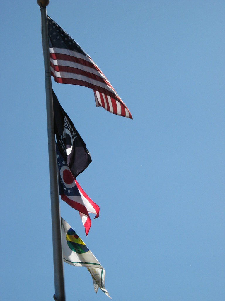 Flagpole, Monroe County Court House, Woodsfield, Ohio (10… Flickr