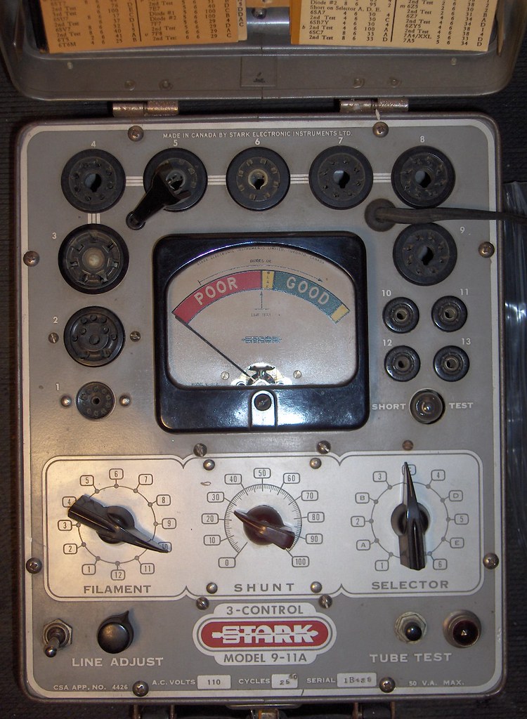 Stark Model 911A Tube Tester A small emission type tester… Flickr