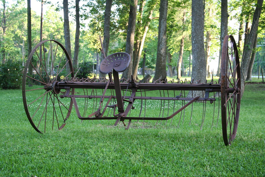 Antique Hay Rake. I bought this old hay rake yesterday to … Flickr