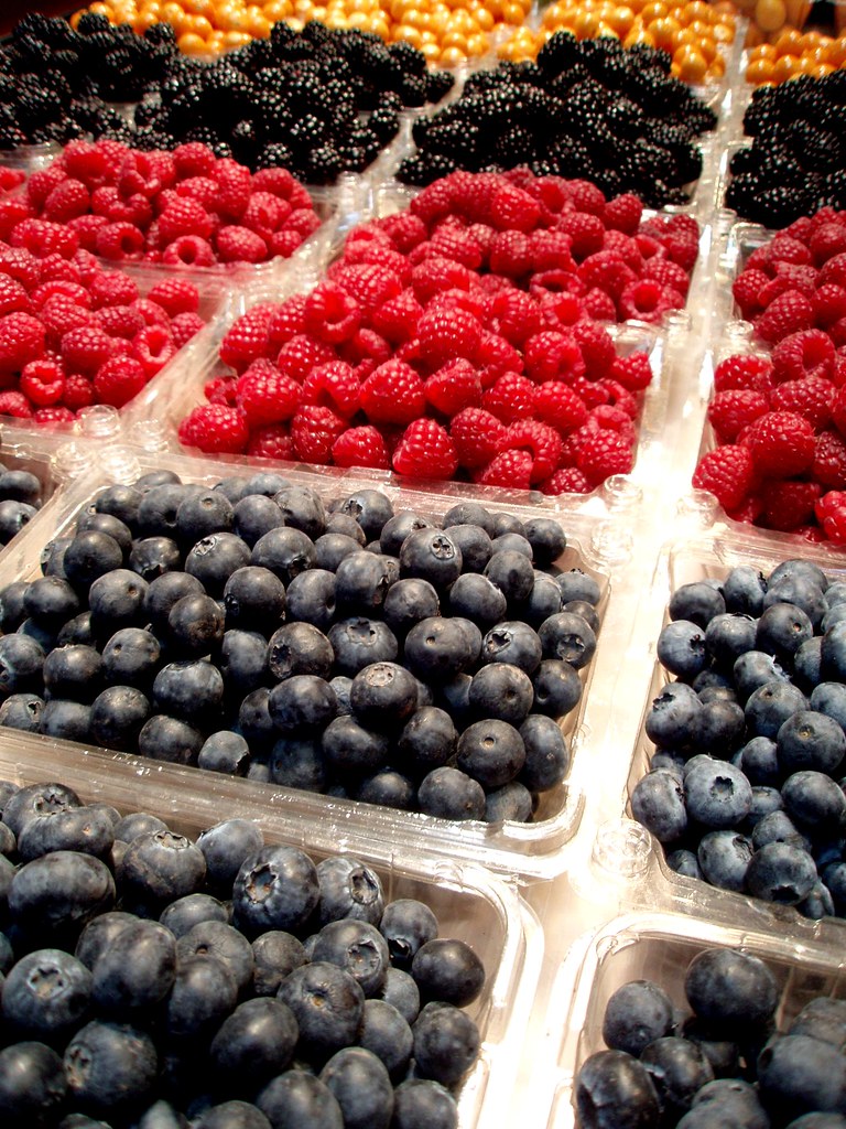 Berries Oh, how I love Granville Island! These are blueber… Flickr
