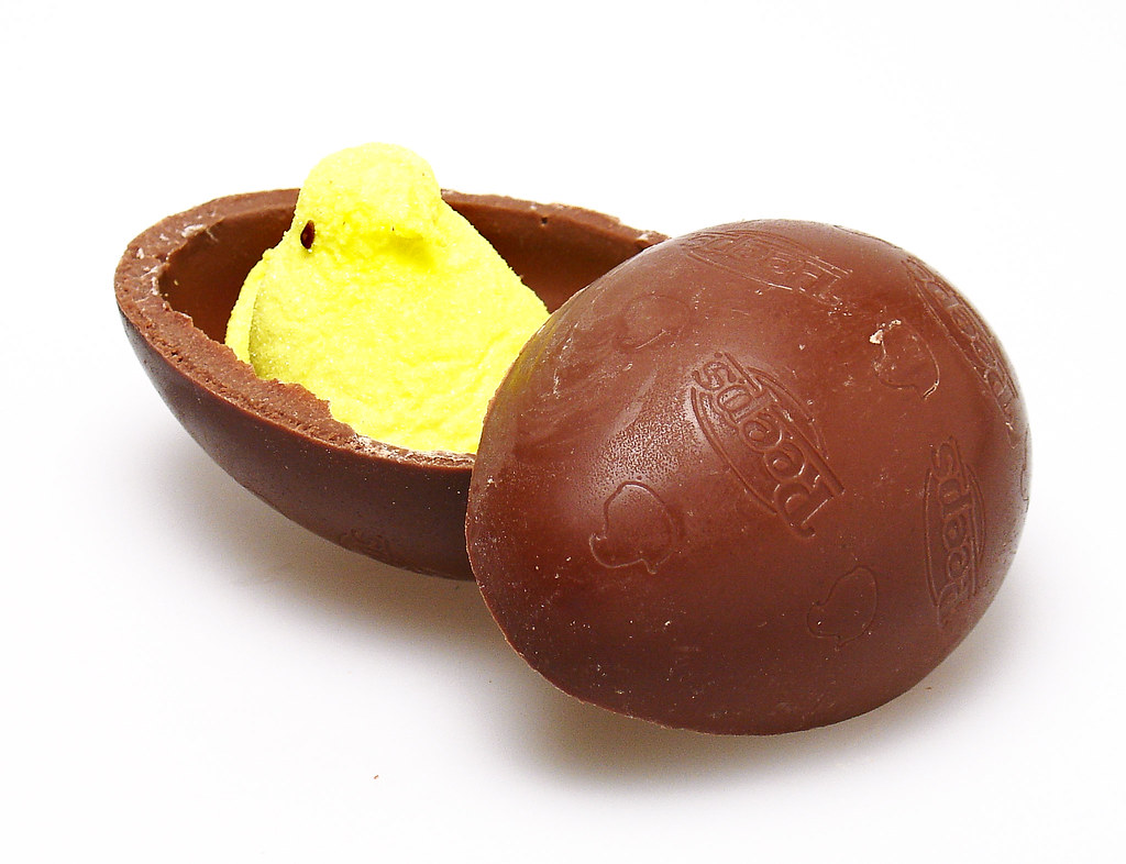 Peeps inside a Milk Chocolate Egg A single Peep a hefty 3 … Flickr