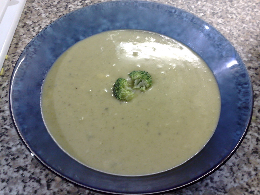 Home made broccoli and blue cheese soup Uploaded with the … Flickr