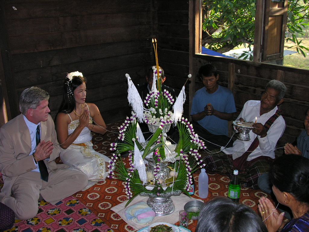 Our Wedding in Su's parents house Ubon Ratchathani