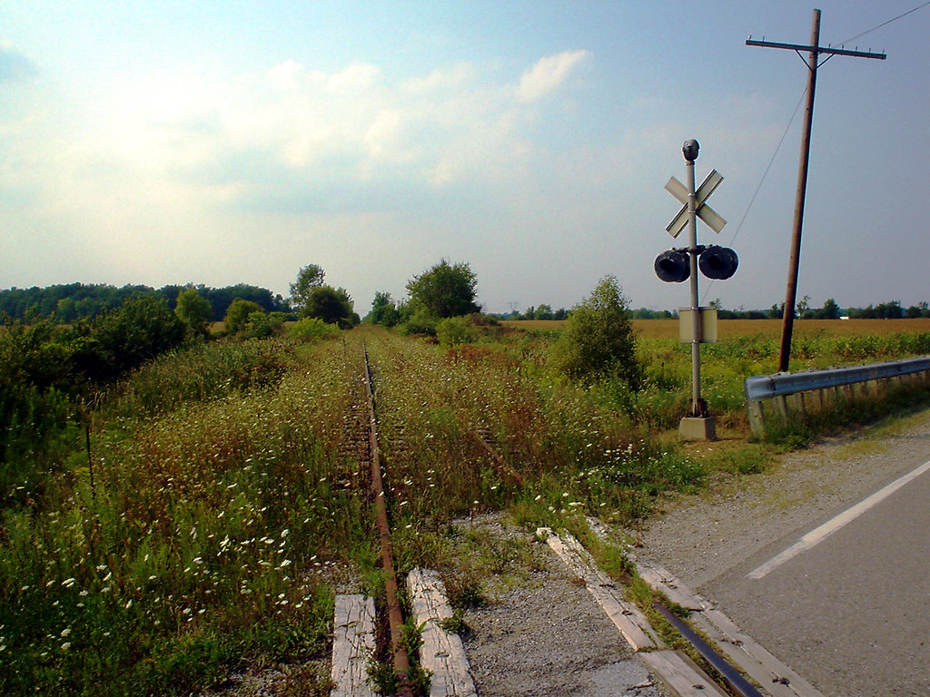Almost gone The train tracks in Avoca Michigan are slowly … Flickr