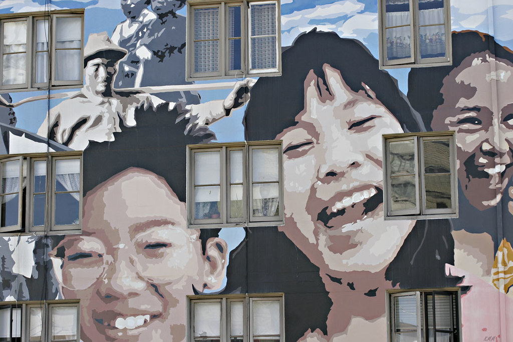 Beautiful Wall of Chinatown Lage wall mural in ChinaTown i… Flickr