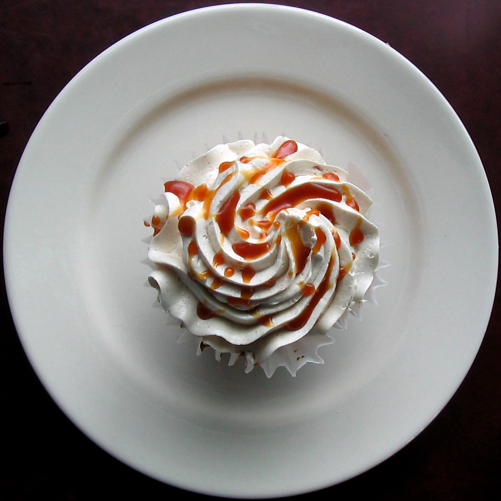 cupcake from above Caramel apple cupcake at the Grand Cent… Chris