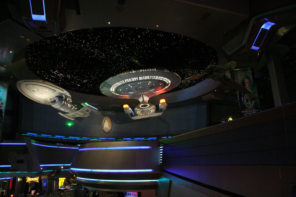 Enterprise NCC1701D, Voyager NCC74656 and Klingon