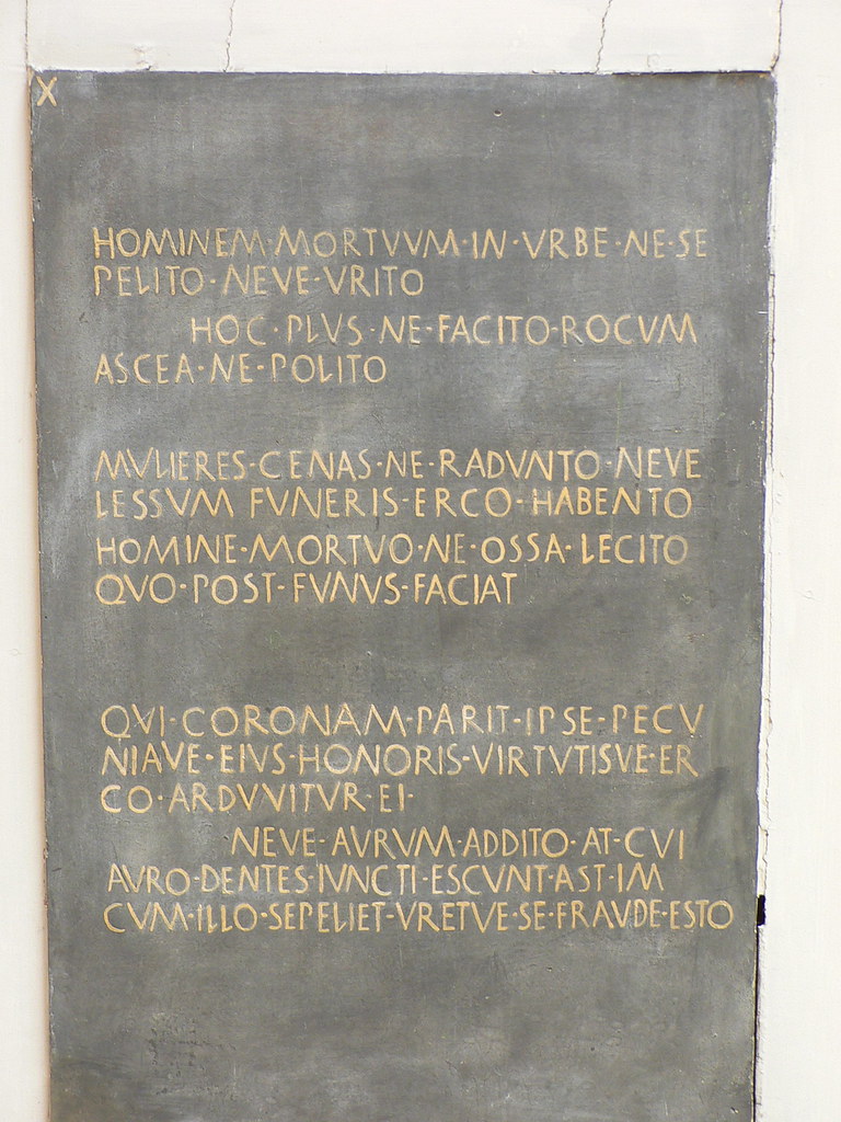 Twelve Tables X These reproductions of the 12 Tables are … Flickr