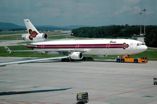 Thai MD11 HSTMF In old colours, a Thai Airways MD11