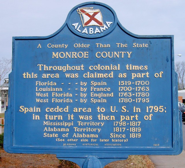 Monroe County Marker (Monroeville, Alabama) a photo on Flickriver