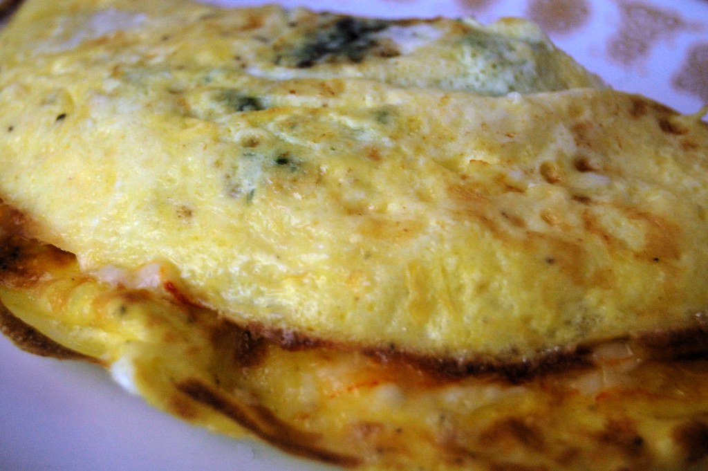 Omelet Broccoli and Muenster cheese. Mark H. Anbinder Flickr