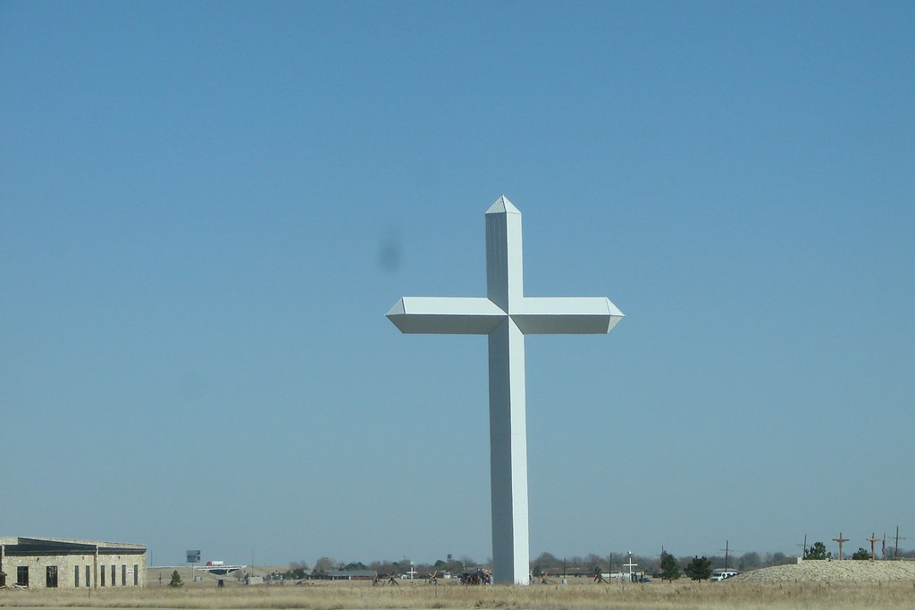 Largest cross in North America East of Amarillo, Texas on … Flickr