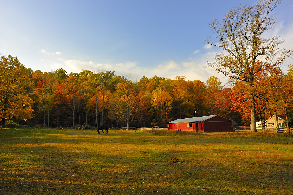 Farm at Mountaindale Took this shot of a farm near Frederi… The