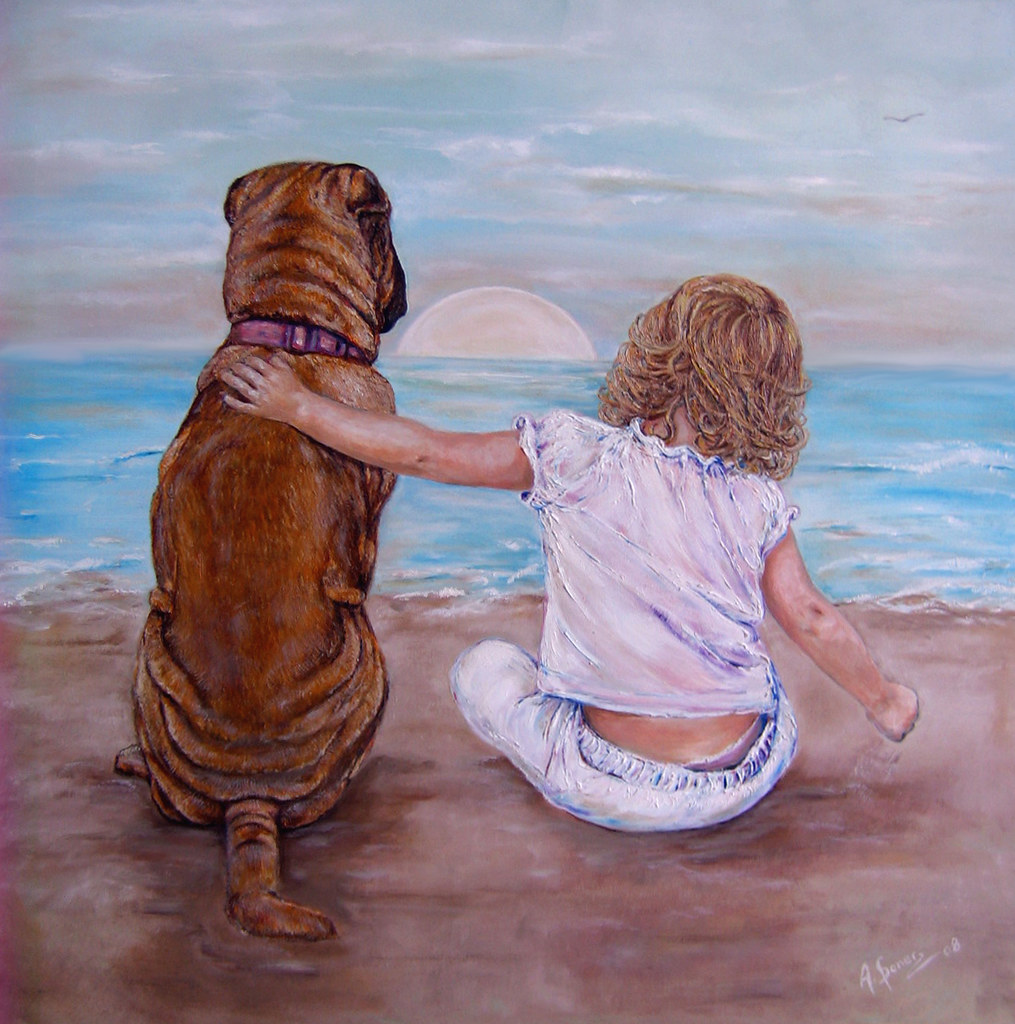 Best Friends oil painting by Anna Sponer In Surreal Time… Flickr