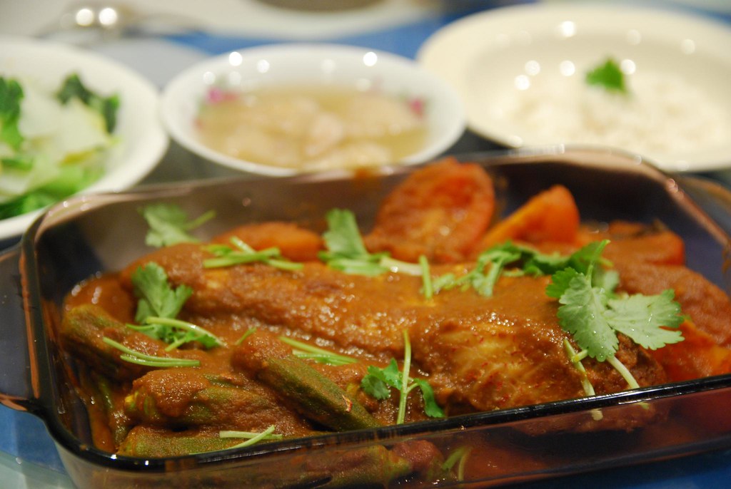 Julia's Assam Fish, basmati rice, fish maw soup, Chinese C… Flickr
