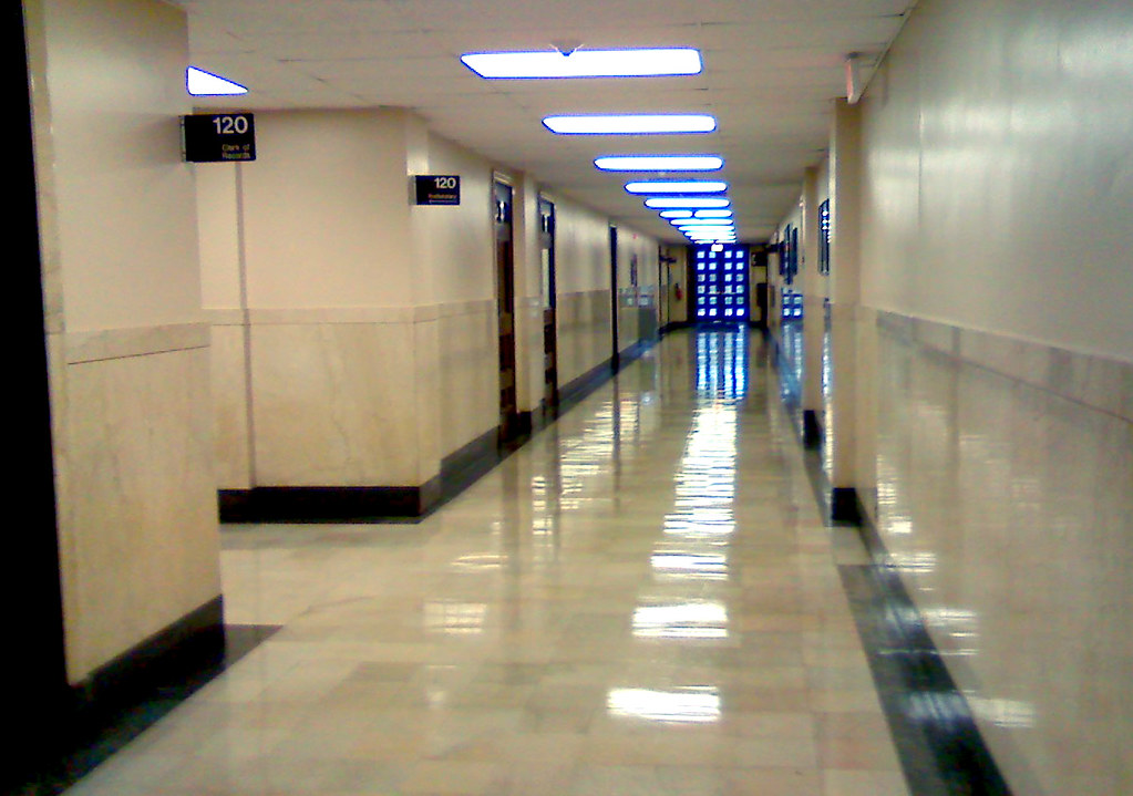 Waxy Yellow Buildup They waxed the hallway floors today. T… Flickr