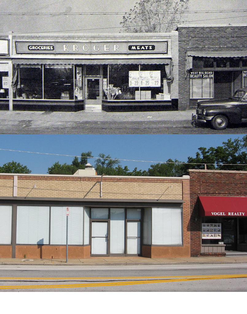 Kroger then & now ster Groves, MO Circa 1945 / 2008 The… Flickr