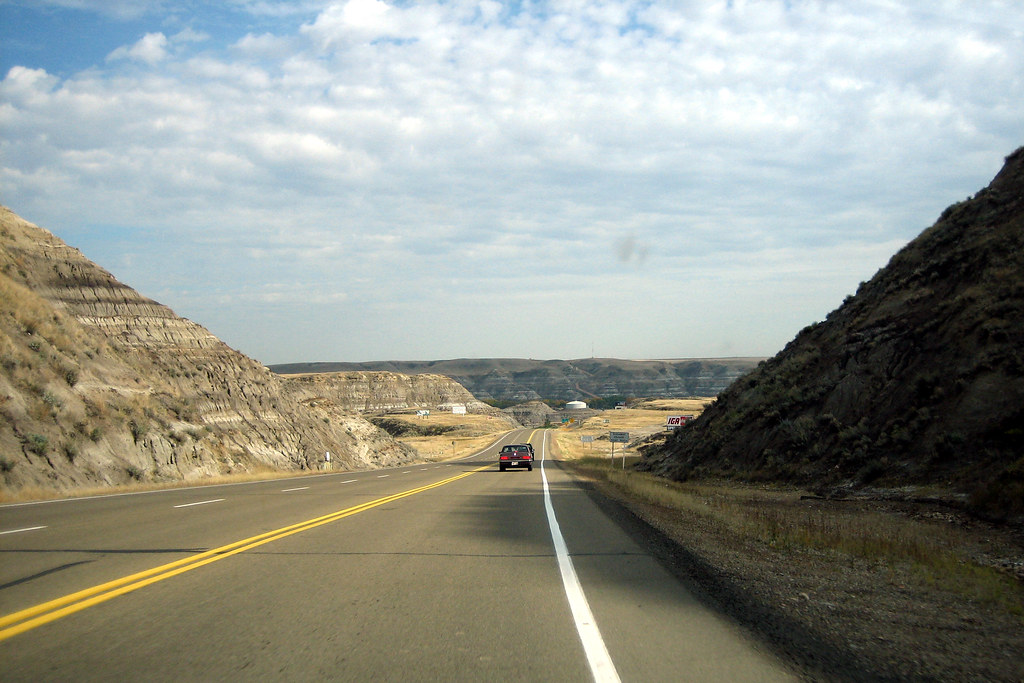 Driving Into Drumheller, Alberta Kirstie Warner Flickr