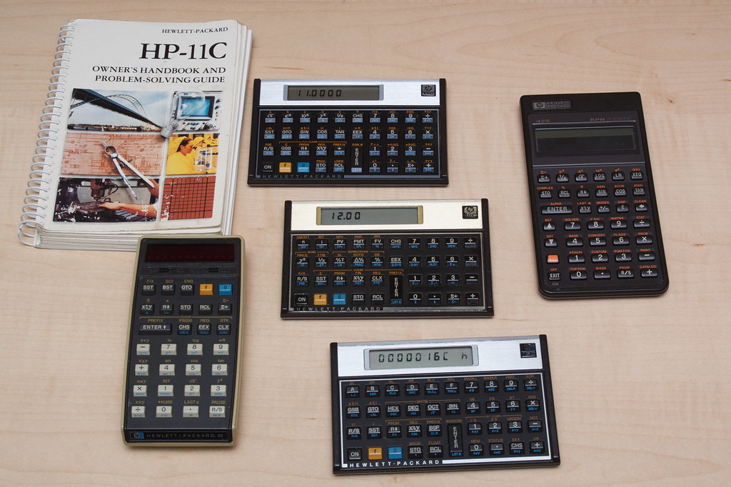 HP Calculators HP11C, HP25, HP12C HP16C, HP 42s