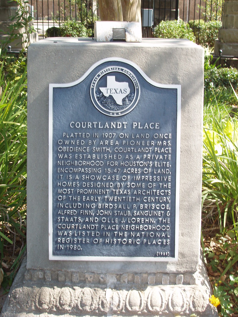 Courtlandt Place Platted in 1907 on land once owned by are… Flickr