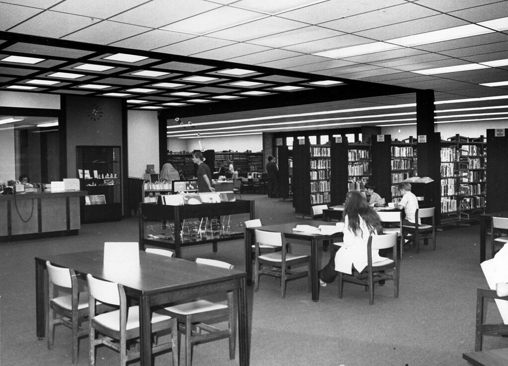 Reading Room, Mission Viejo Regional Library, 1971 Flickr