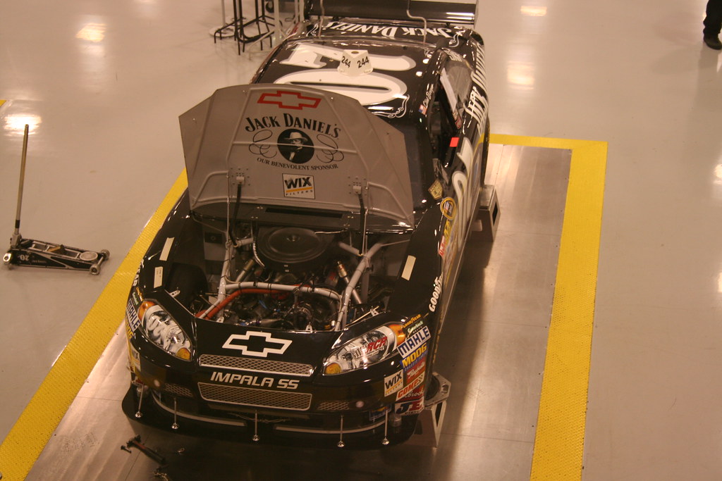 Clint Bowyer's car inside RCR shop Close up of Clint's car… Flickr