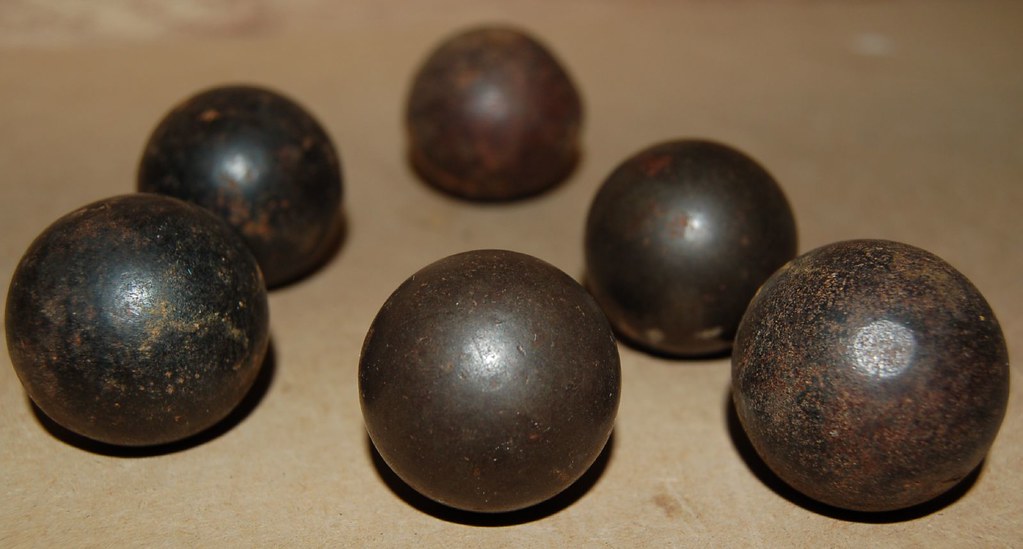 Musket balls - or grinding balls? | According to information… | Flickr