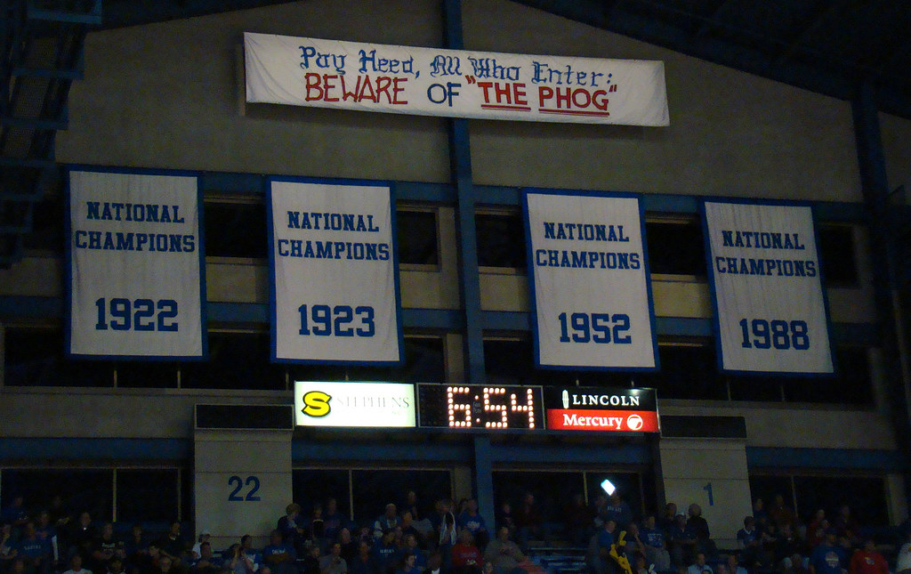 KU Champion Banners, 11 Nov 2008 The four National Champio… Flickr