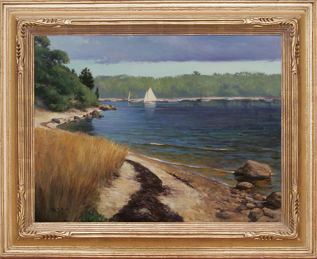 Quissett Harbor, Woods Hole These oil paintings were creat… Flickr
