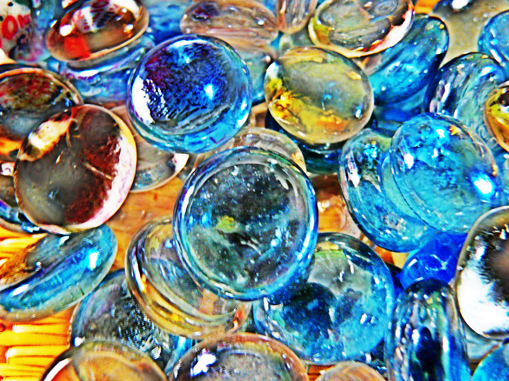 Glass beads Glass beads in natural light, for ba… Flickr
