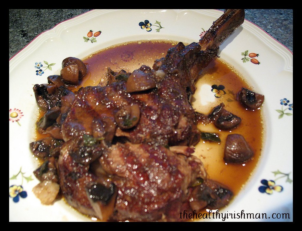 Braised Veal Chop Braised veal chops with red wine and mus… Flickr