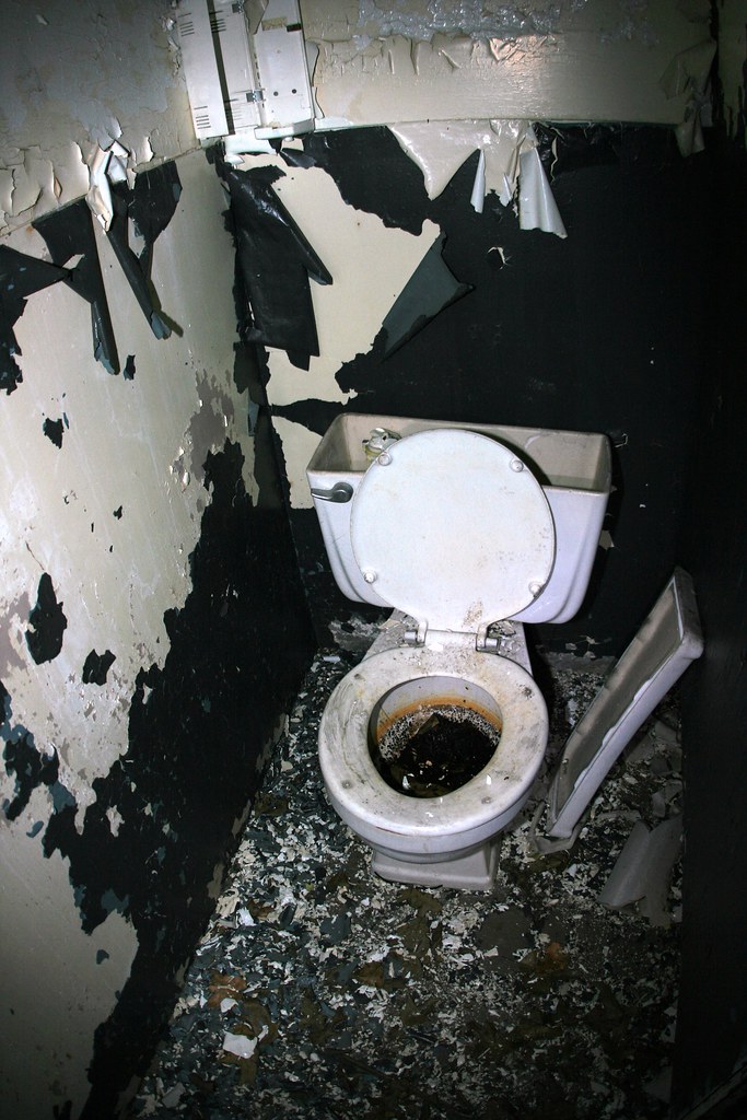 Nasty toilet Bathroom in the recreation hall. This was one… Flickr