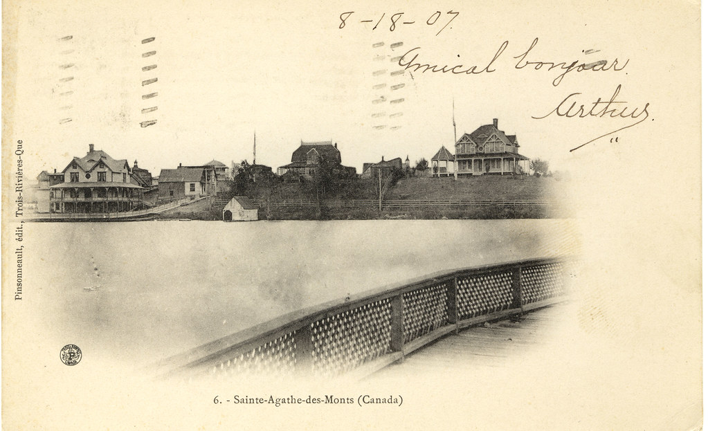 Place Lagny 1907 SteAgathedesMonts À gauche l'Hotel Mau… Flickr