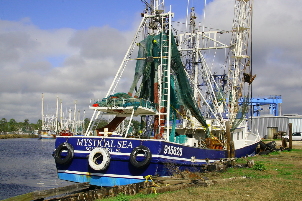 Blue Shrimp Boat A drive to Bayou La Batre (Bubba Gump's h… Flickr