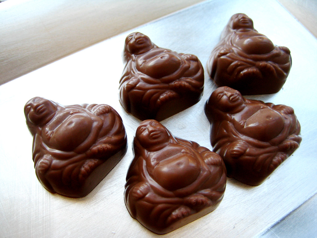 Buddha Chocolates Milk chocolate buddhas! (I hope these do… Flickr