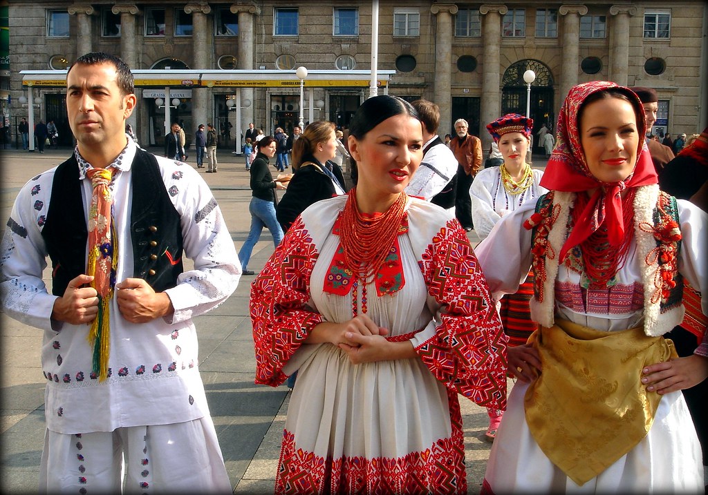 Traditional Croatian ethnocostumes. Zagreb. Lado. Rosa Klein Flickr