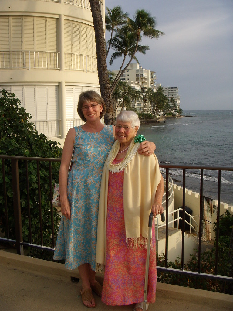 Janice & Dorothy on the Elks' terrace grosbeak_1 Flickr