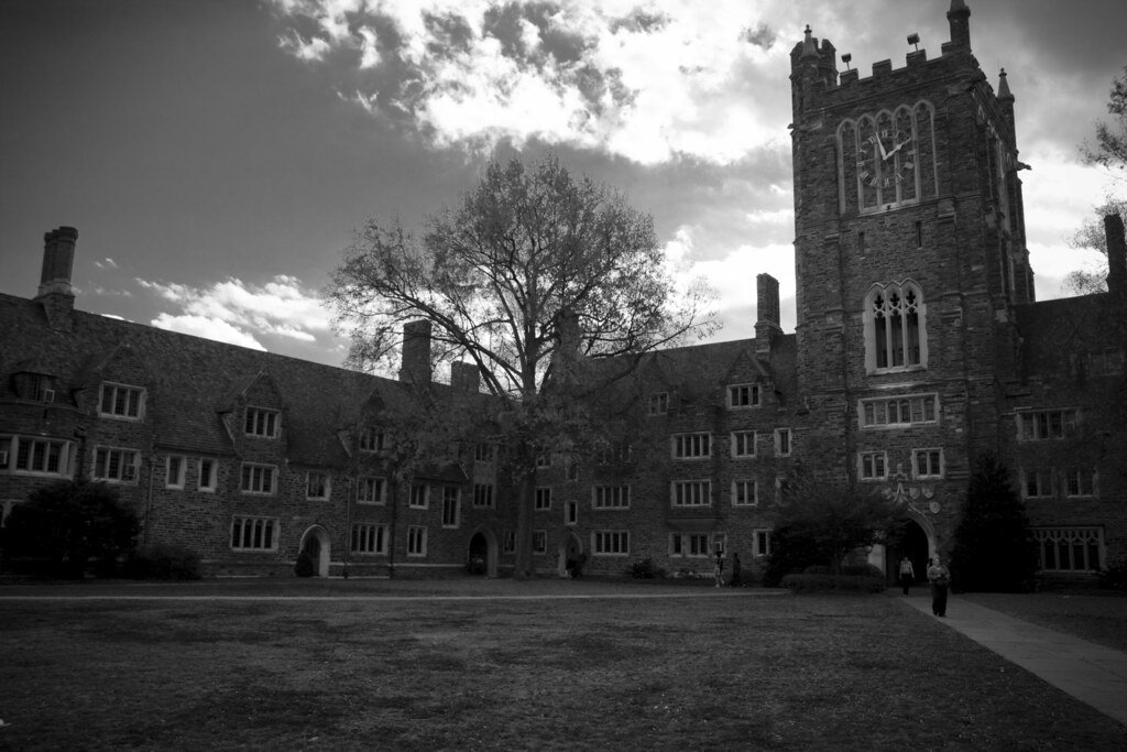 Crowell Quad Clocktower, Duke University Jed Gammon Flickr