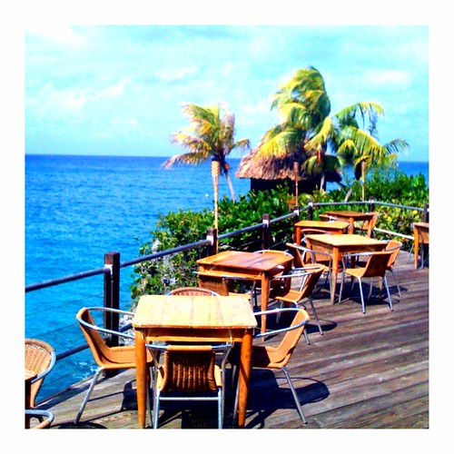 Dining Deck at Rock House, Negril, Jamaica Enhanced using … Flickr