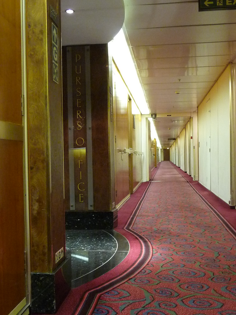 Purser's Office I loved the way the carpet had been woven … Flickr