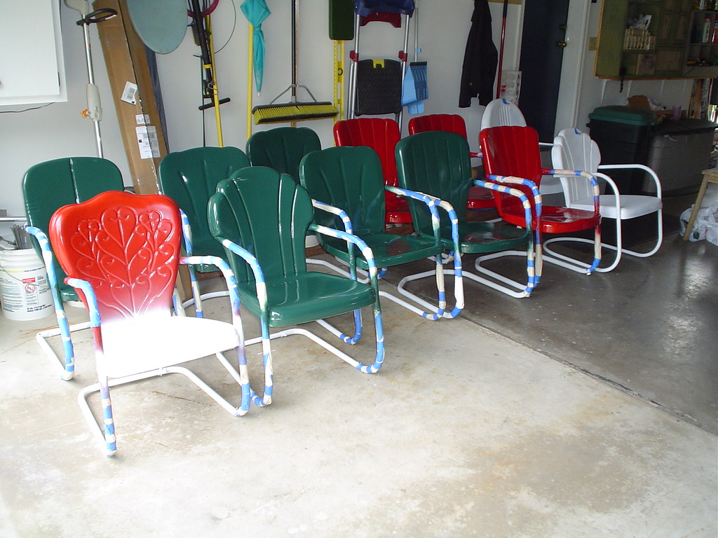 Chairs from the Petal Patch for Epic Antique metal motel c… Flickr