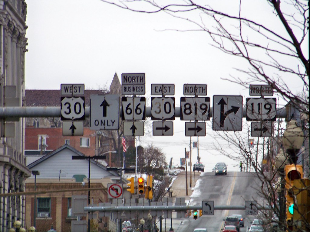 Intersection of US 119/PA 819 and PA BR66 Main Street G… Flickr