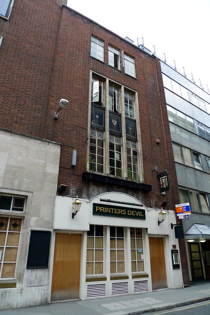 Printer's Devil, Holborn, EC4 Closed pub on Fetter Lane. A… Flickr