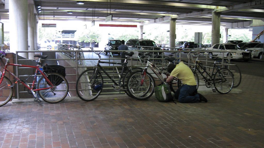 alewife bikes 009 bicycle overcrowding at Alewife commuter… Flickr