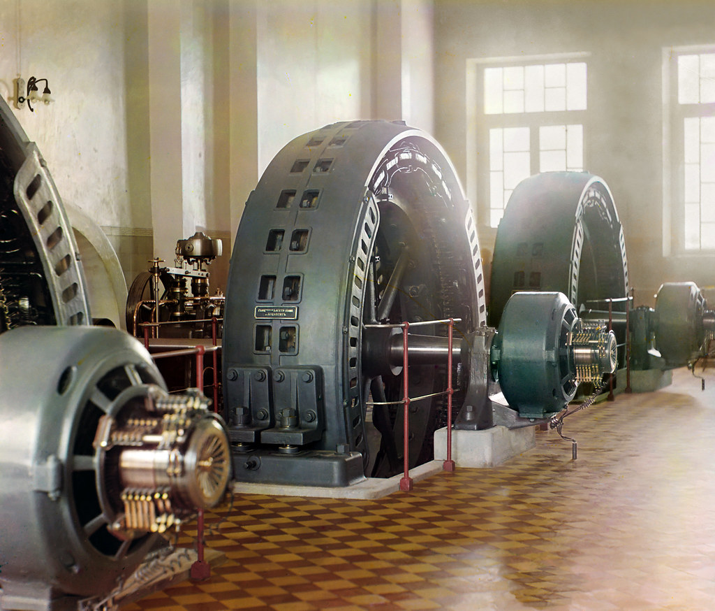 Sergei ProkudinGorskii Alternators in a hydroelectric st… Flickr